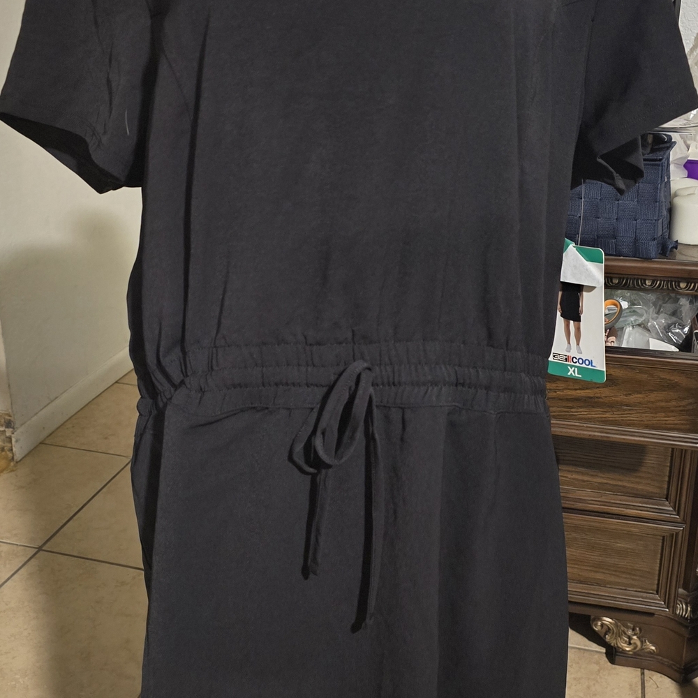 32 Degrees Black Midi Dress